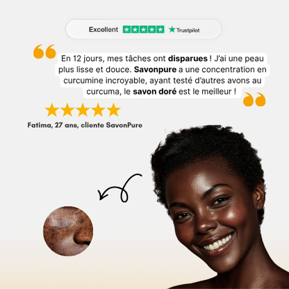 Savon anti-tâches au curcuma - 100% Bio et Naturel