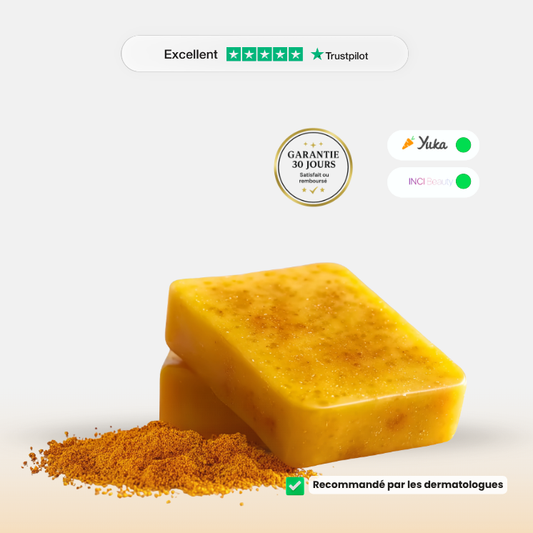 Savon anti-tâches au curcuma - 100% Bio et Naturel